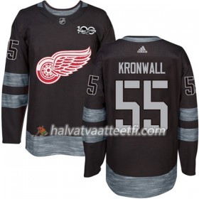 Miesten NHL Detroit Red Wings Pelipaita Niklas Kronwall 55 1917-2017 100th Anniversary Adidas Musta Authentic